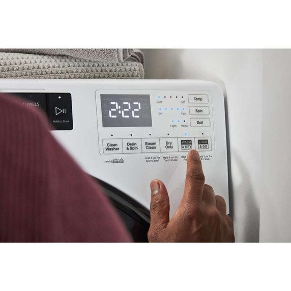 Whirlpool® 5.2 Cu. Ft. I.E.C. Ventless All In One Washer Dryer WFC682CLW