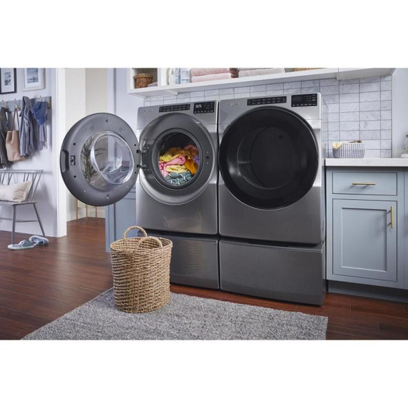 Whirlpool® 15.5" (39.4 cm) Pedestal for Front Load Washer and Dryer with Storage WFP2715HW
