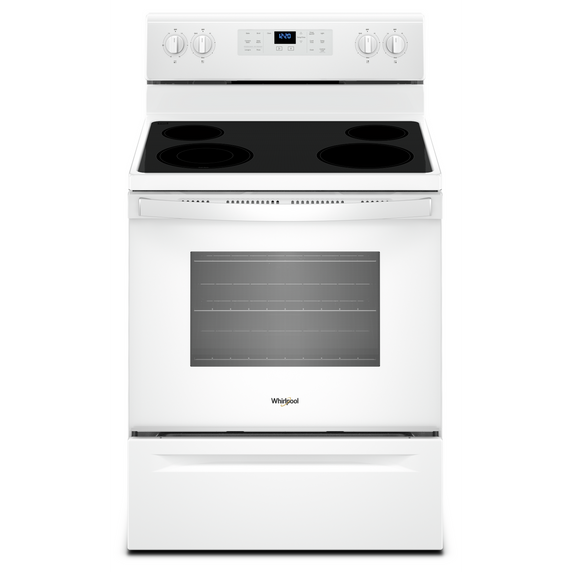 Whirlpool® 5.3 cu. ft. guided Electric Freestanding Range with True Convection Cooking YWFE521S0HW