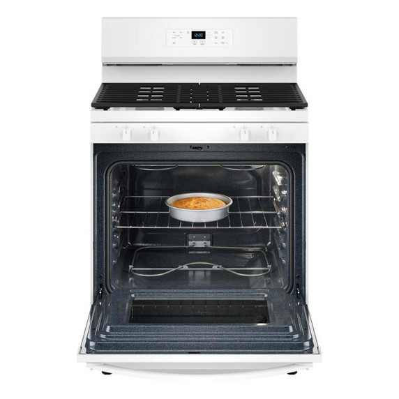 Whirlpool® 30-inch Self Clean Gas Range with No Preheat Mode WFGS3530RW