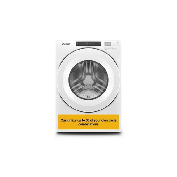 Whirlpool® 5.0 cu.ft I.E.C. Closet-Depth Front Load Washer with Intuitive Controls WFW560CHW