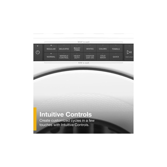 Whirlpool® 5.0 cu.ft I.E.C. Closet-Depth Front Load Washer with Intuitive Controls WFW560CHW