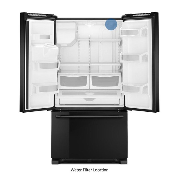 Maytag® 36- Inch Wide French Door Refrigerator with PowerCold® Feature - 25 Cu. Ft. MFI2570FEB Maytag® 36- Inch Wide French Door Refrigerator with PowerCold® Feature - 25 Cu. Ft. MFI2570FEB