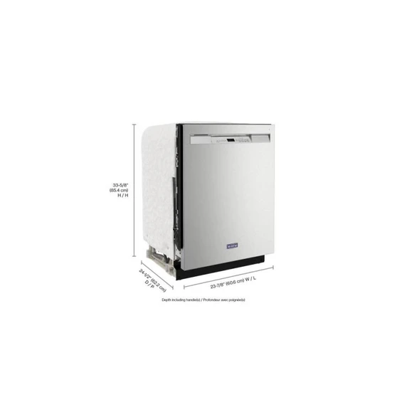 Maytag® Top Control Dishwasher with Dual Power Filtration and PowerBlast® Cycle MDB4949SKZ
