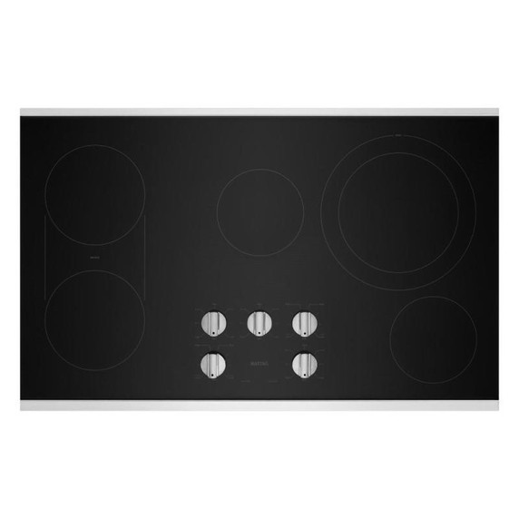 Maytag® 36-Inch Electric Cooktop with Reversible Grill and Griddle MEC8836HS
