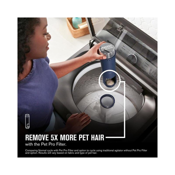 Maytag® Pet Pro Top Load Washer - 5.4 cu. ft. IEC MVW6500MBK