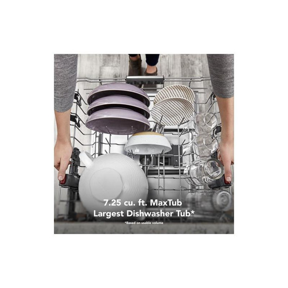 Kitchenaid® 44 dBA Dishwasher with 360° Max Jets™ Third Rack and LED Interior Lighting KDPM804KBS Kitchenaid® 44 dBA Dishwasher with 360° Max Jets™ Third Rack and LED Interior Lighting KDPM804KBS