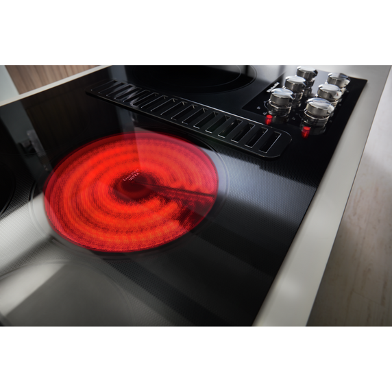 Kitchenaid® 36 Electric Downdraft Cooktop with 5 Elements KCED606GBL