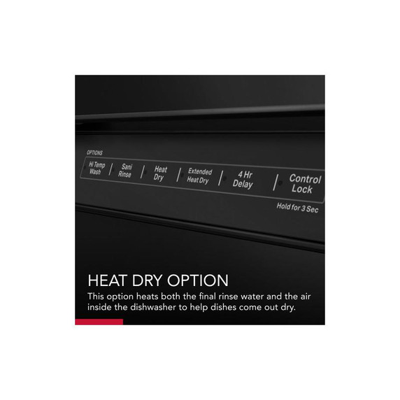 KitchenAid® 39 dBA Dishwasher with Third Level Utensil Rack KDFE204KBL KitchenAid® 39 dBA Dishwasher with Third Level Utensil Rack KDFE204KBL