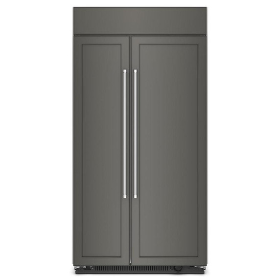 Kitchenaid® 25.5 Cu Ft. 42" Built-In Side-by-Side Refrigerator with Panel-Ready Doors KBSN702MPA Kitchenaid® 25.5 Cu Ft. 42" Built-In Side-by-Side Refrigerator with Panel-Ready Doors KBSN702MPA