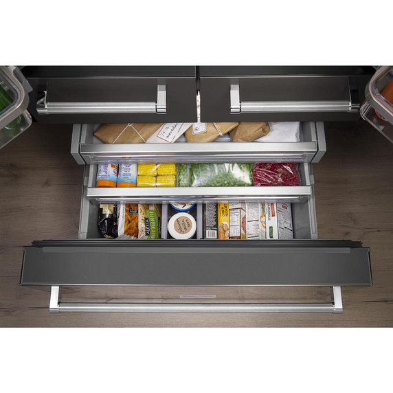 Kitchenaid® 25.8 Cu. Ft. 36" Multi-Door Freestanding Refrigerator with Platinum Interior Design KRMF706ESS Kitchenaid® 25.8 Cu. Ft. 36" Multi-Door Freestanding Refrigerator with Platinum Interior Design KRMF706ESS