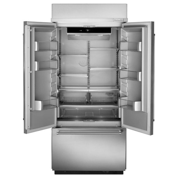 Kitchenaid® 20.8 Cu. Ft. 36" Width Built In Stainless Steel French Door Refrigerator with Platinum Interior Design KBFN506ESS Kitchenaid® 20.8 Cu. Ft. 36" Width Built In Stainless Steel French Door Refrigerator with Platinum Interior Design KBFN506ESS