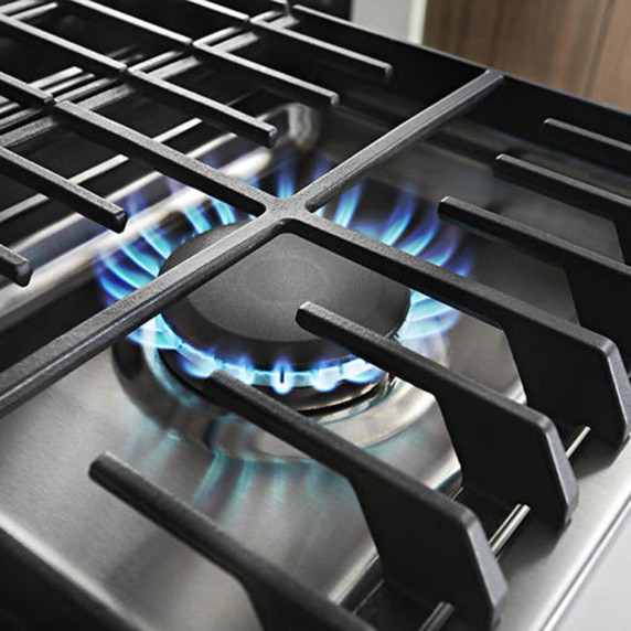 Kitchenaid® 36" 5 Burner Gas Downdraft Cooktop KCGD506GSS