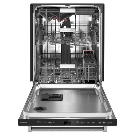 Kitchenaid® 44 dBA Dishwasher in PrintShield™ Finish with 360° Max Jets™ Third Rack KDTM604KBS