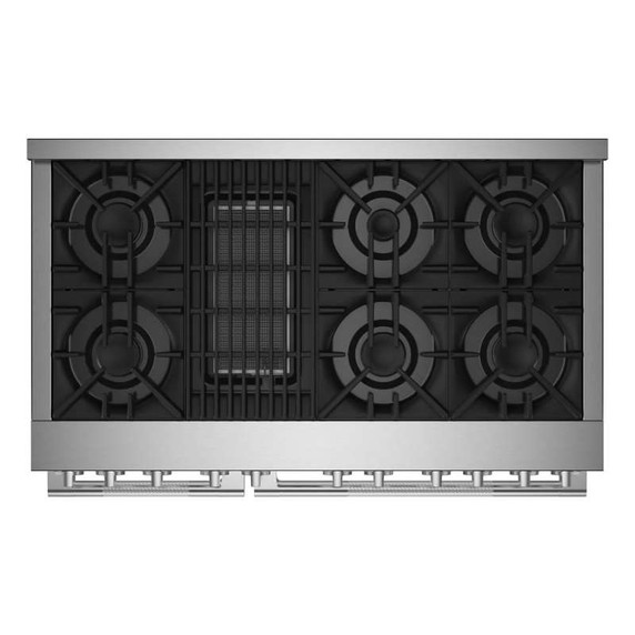 Jennair® 48" RISE™ Gas Professional-Style Range with Infrared Grill JGRP648HL