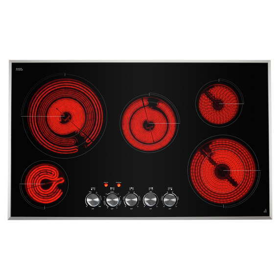 Jennair® Lustre Stainless 36 Electric Radiant Cooktop JEC3536HS