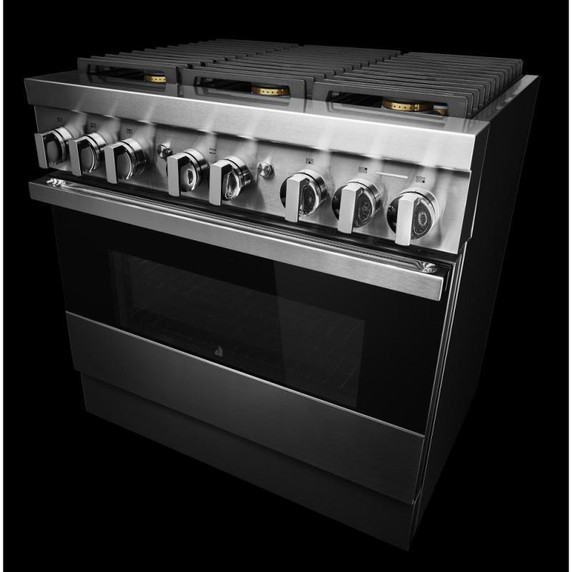 Jennair® 36" NOIR™ Dual-Fuel Professional-Style Range JDRP436HM