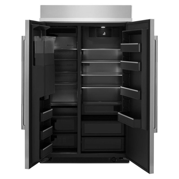 Jennair® RISE™ 48" Built-In Side-By-Side Refrigerator with External Ice and Water Dispenser JBSS48E22L Jennair® RISE™ 48" Built-In Side-By-Side Refrigerator with External Ice and Water Dispenser JBSS48E22L