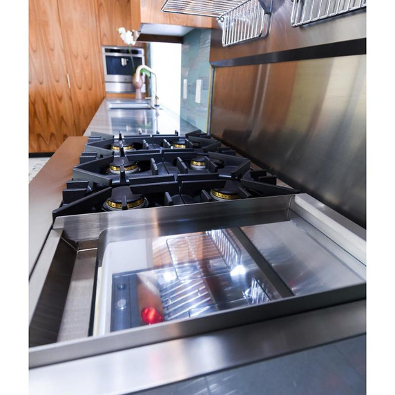 Jennair® 48" RISE™ Dual-Fuel Professional-Style Range with Chrome-Infused Griddle JDRP548HL