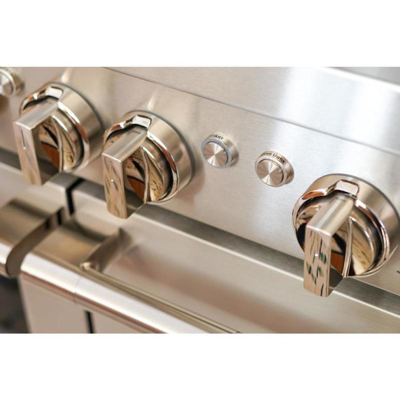 Jennair® 48" RISE™ Dual-Fuel Professional-Style Range with Chrome-Infused Griddle JDRP548HL
