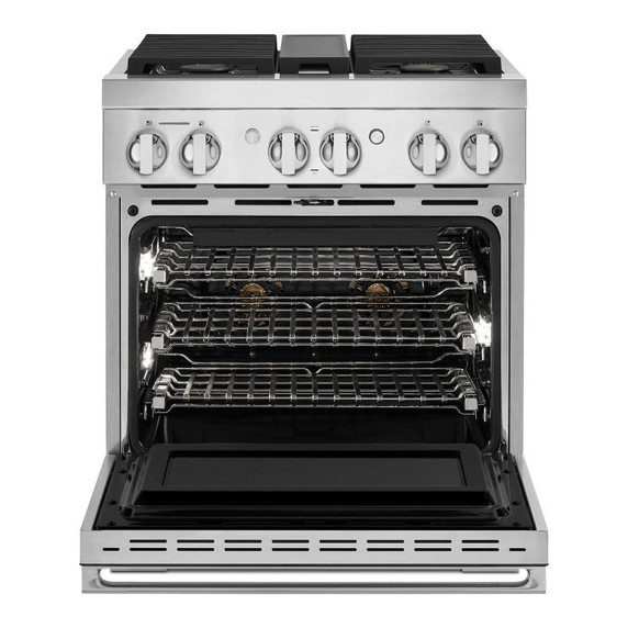 Jennair® 30" NOIR™ Dual-Fuel Professional-Style Range JDRP430HM