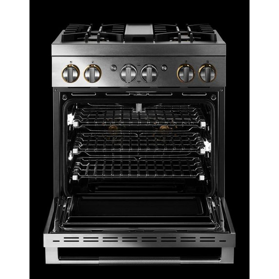 Jennair® 30" RISE™ Dual-Fuel Professional-Style Range JDRP430HL