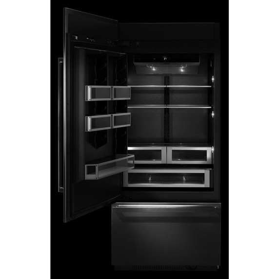 Jenn-Air® 36” Fully Integrated Built-In Bottom-Freezer Refrigerator (Left-Hand Door Swing) JB36NXFXLE