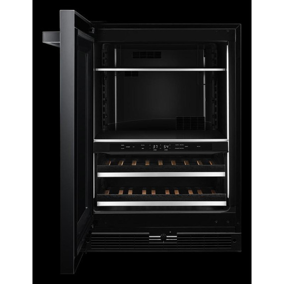 Jennair® NOIR™ 24" Built-In Undercounter Beverage Center - Left Swing JUBFL242HM