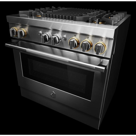Jennair® 36" RISE™ Dual-Fuel Professional-Style Range JDRP636HL
