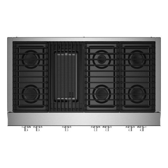Jennair® 48" NOIR™ Gas Professional-Style Rangetop with Gas Grill JGCP648HM