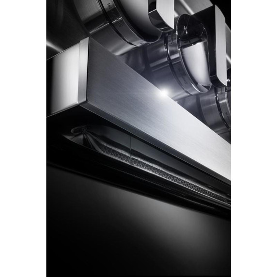 Jennair® NOIR™ 48" Dual-Fuel Professional Range with Chrome-Infused Griddle and Gas Grill JDRP748HM
