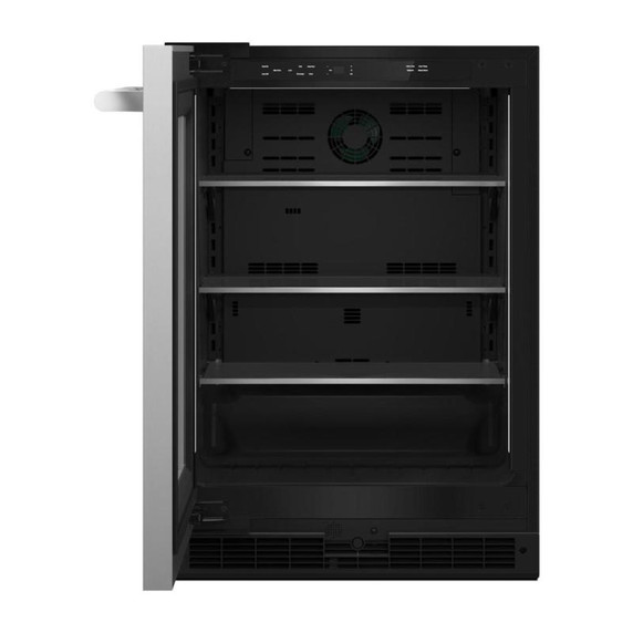 Jennair® RISE™ 24" Under Counter Glass Door Refrigerator, Left Swing JUGFL242HL