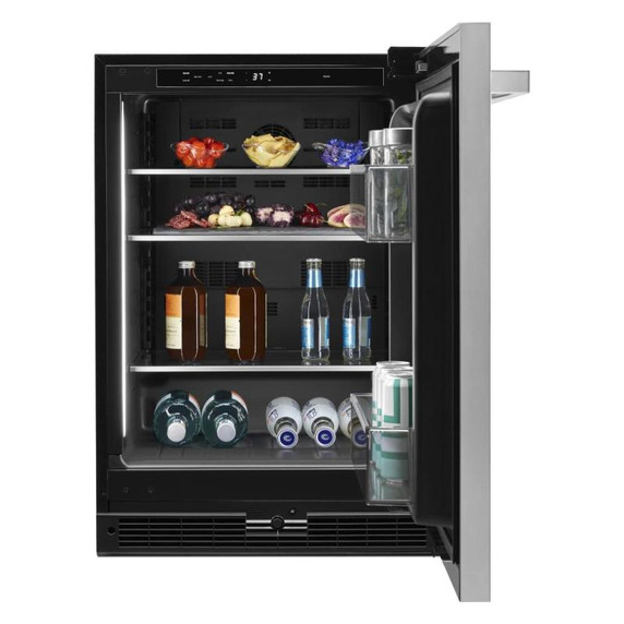 Jennair® NOIR™ 24" Under Counter Solid Door Refrigerator, Right Swing JURFR242HM