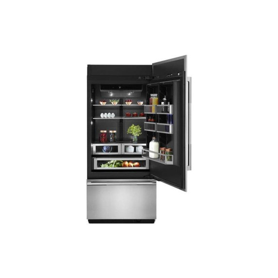 Jenn-Air® 36” Fully Integrated Built-In Bottom-Freezer Refrigerator (Right-Hand Door Swing) JB36NXFXRE