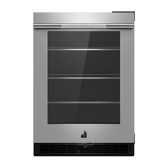 Jennair® RISE™ 24  Under Counter Glass Door Refrigerator, Right Swing JUGFR242HL