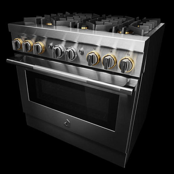 Jennair® 36" RISE™ Dual-Fuel Professional-Style Range JDRP436HL