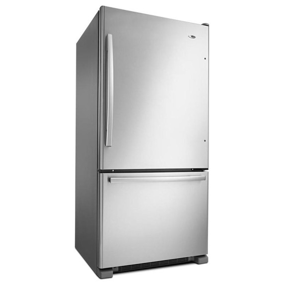 Amana® 33-inch Wide Amana® Bottom-Freezer Refrigerator with EasyFreezer™ Pull-Out Drawer − 22 cu. ft. Capacity ABB2224BRM