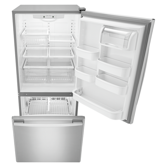 Amana® 29-inch Wide Bottom-Freezer Refrigerator with EasyFreezer™ Pull-Out Drawer -- 18 cu. ft. Capacity ABB1924BRM