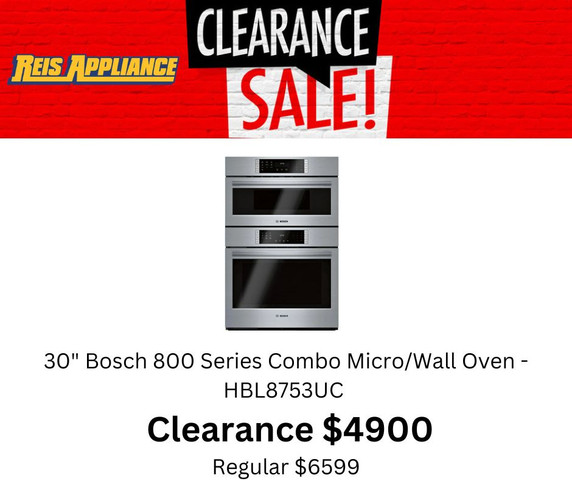 30" Bosch Combination Microwave/Wall Oven