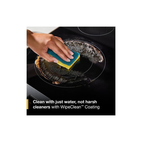 Whirlpool® 30-inch Smart Electric Smart Range with Air Cooking Technology, No Preheat Air Fry, High Speed Preheat Oven, WipeClean™ Coating, and Steam/Self Clean YWFES7530RV