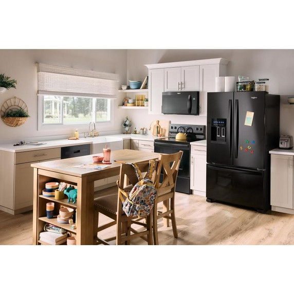 Whirlpool® 36-Inch Wide French Door Bottom Mount Refrigerator - 25 cu. ft. WRFF3436RB