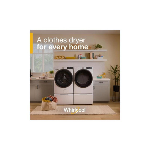 Whirlpool® 7.4 cu. ft. Smart Front Load ENERGY STAR® Certified Gas Dryer with Wrinkle Shield™ Option WGD5720RW