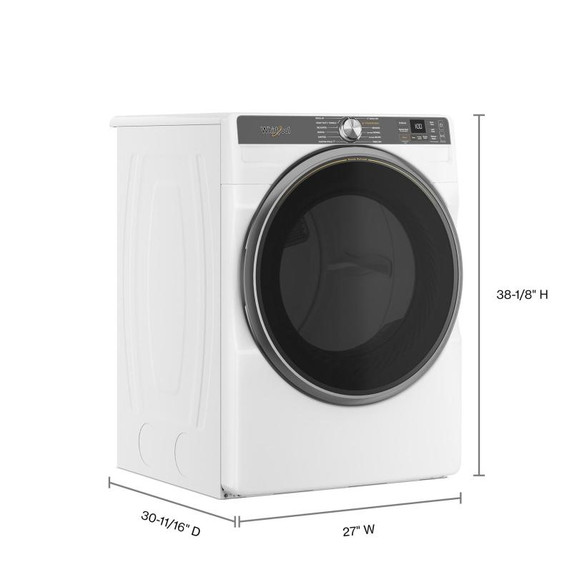 Whirlpool® 7.4 cu. ft. Smart Front Load ENERGY STAR® Certified Gas Dryer with Steam Capabilities WGD6720RW