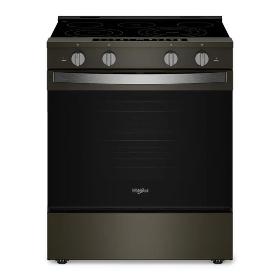 Whirlpool® 30-inch Smart Slide in Electric Range with True Convection, No Preheat Air Fry, WipeClean™ Coating, Steam/Self Clean and High Speed Preheat YWSES7530RV