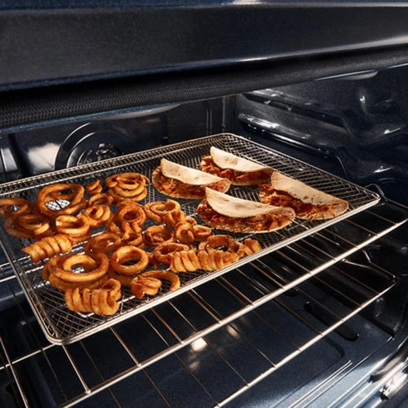 Whirlpool® 30-inch Smart Slide in Electric Range with True Convection, No Preheat Air Fry, WipeClean™ Coating, Steam/Self Clean and High Speed Preheat YWSES7530RV