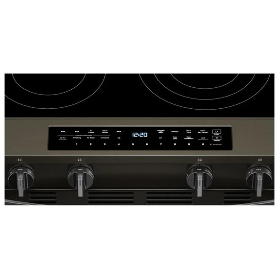 Whirlpool® 30-inch Smart Slide in Electric Range with True Convection, No Preheat Air Fry, WipeClean™ Coating, Steam/Self Clean and High Speed Preheat YWSES7530RV