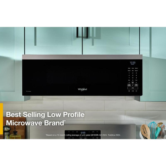 Whirlpool® 1.1 cu. ft. Smart Low Profile Microwave Hood Combination with 450 CRM 4-Speed Venting YWMML5530RV