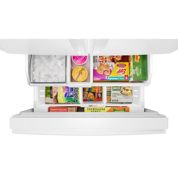 Whirlpool® 36-Inch French Door Refrigerator with Interior Water Dispenser - 31 cu. ft. WRFF3336SW Whirlpool® 36-Inch French Door Refrigerator with Interior Water Dispenser - 31 cu. ft. WRFF3336SW