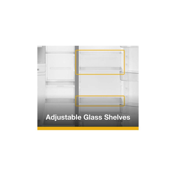 Whirlpool® 36-inch Full Depth Side-by-Side Refrigerator with TruCool™ System WRSF5536RZ