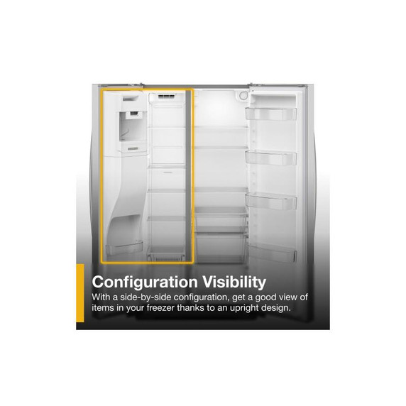 Whirlpool® 36-inch Counter Depth Side-by-Side Refrigerator with TruCool™ System WRSC5536RZ Whirlpool® 36-inch Counter Depth Side-by-Side Refrigerator with TruCool™ System WRSC5536RZ